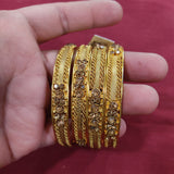 Golden Finish Bangles Indian Bangles Collections
