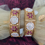 Matte Kada Meena Worked With Pearl Decorated