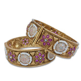 Matte Kada Meena Worked With Pearl Decorated
