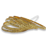 Golden Traditional Bangles In Bentex