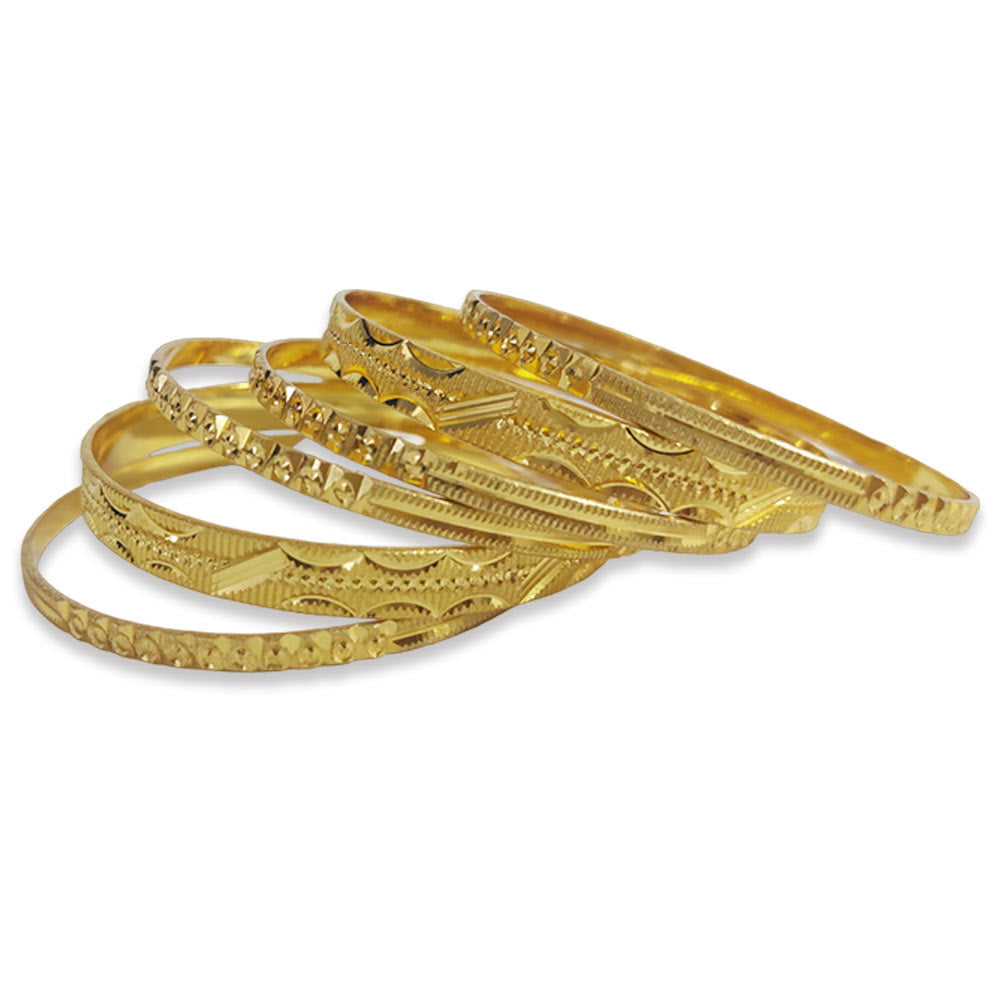Buy Bangles Golden Brass with size 2.8 inch Plated Bentex Bangles for Girls  and Women at Amazon.in