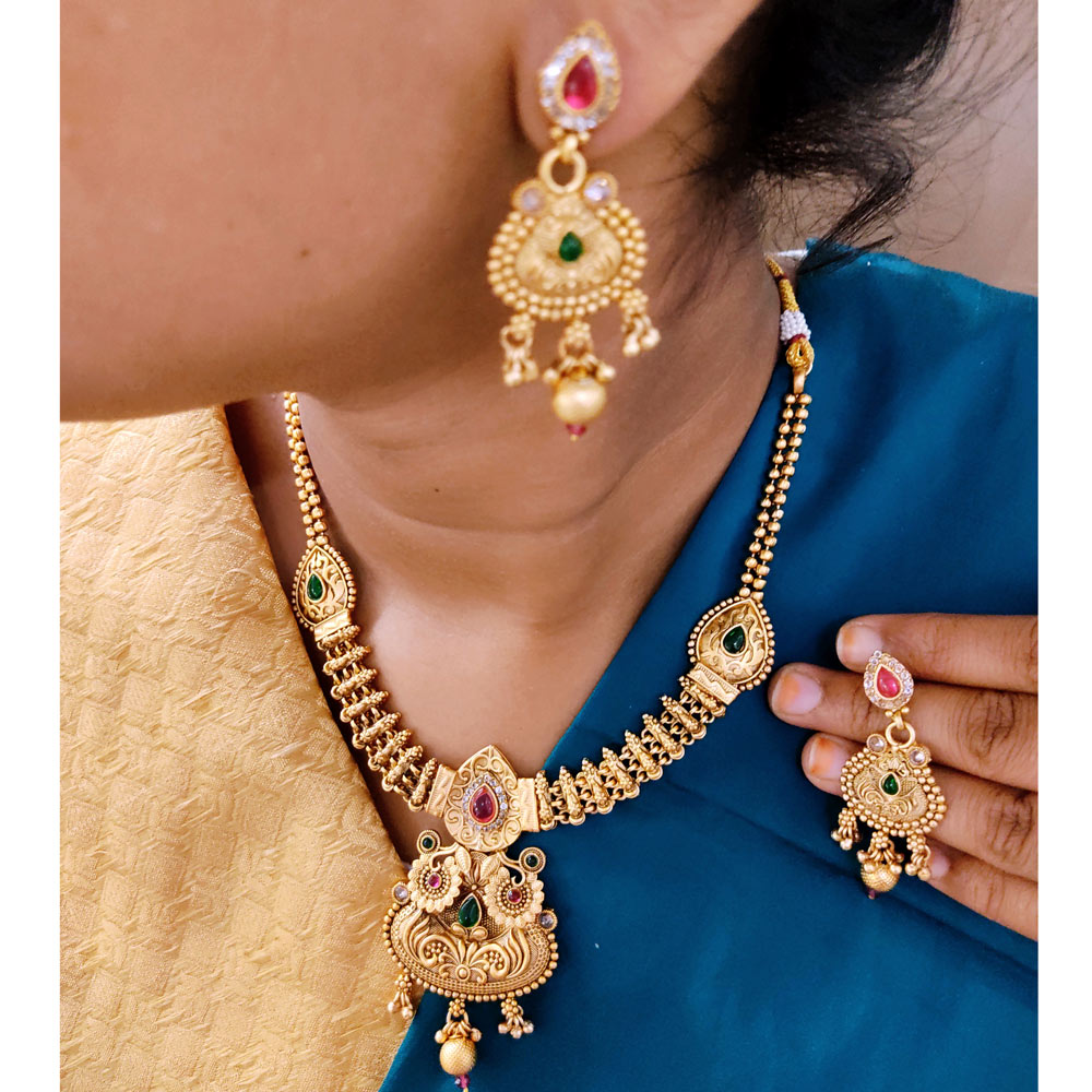 Rajwadi Designer Necklace Set