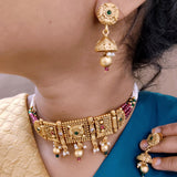 Rajwadi Short Necklace Online 