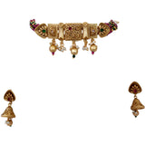 Rajwadi Choker Necklace Set 