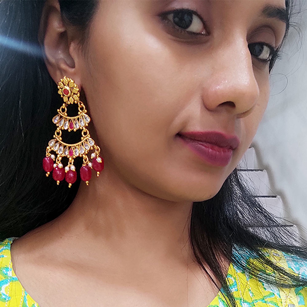 Indian Designer Earrings/Danglers LCT Stoned Online