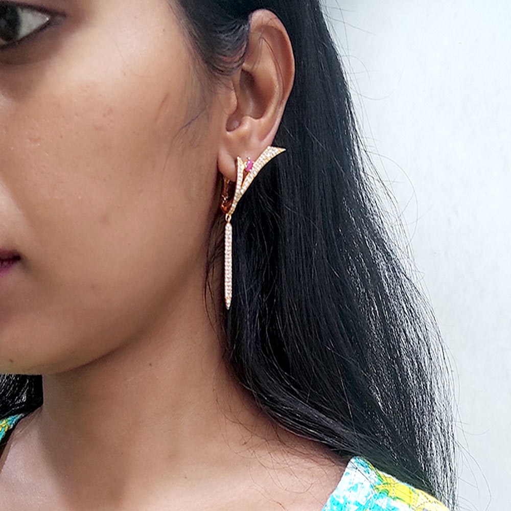 Unique Shape Fancy Dangler Earring
