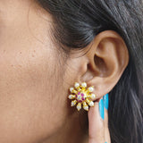 Thushi Tops Earrings Moti Design Maharashtrian