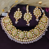 Polki Kundan Bridal Necklace-Earrings Set Online