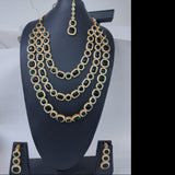 3 Line Green Kundan Beads Necklace Buy Online_Hayagi(Pune