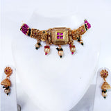Delicate Choker Necklace Pendant Rajwadi