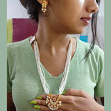Pearl Mala With Chandrakor Pendant 