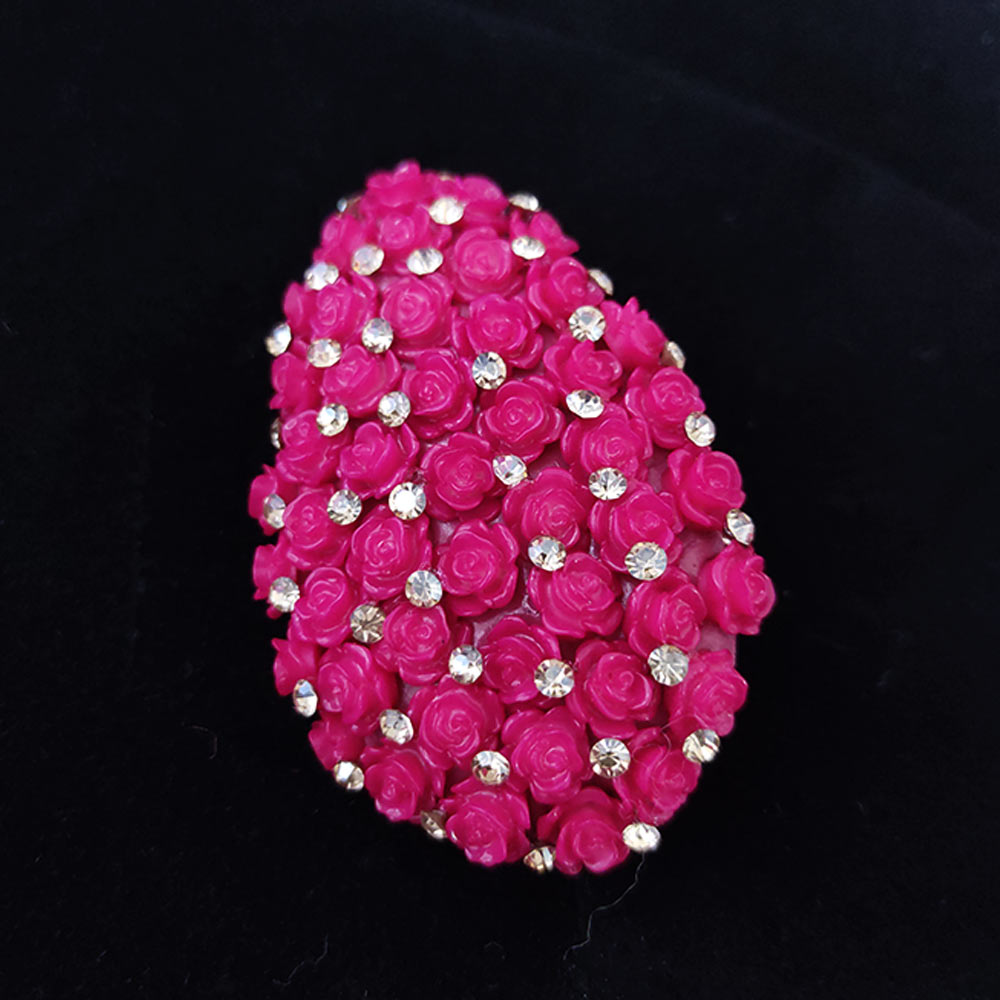 Designer Pink Saree Pin 