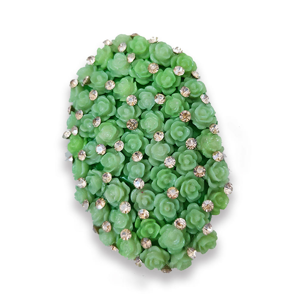 Designer Light Green Saree Pin 