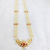 Maharashtrian Pearl Long Necklace 