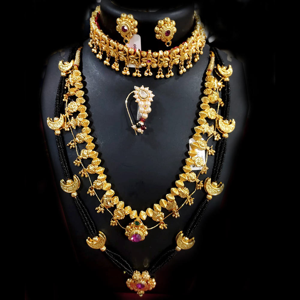 Maharashtrian Jewellery Combo Set