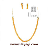 Bakuli/Gajra Haar Golden Flower Short Necklace