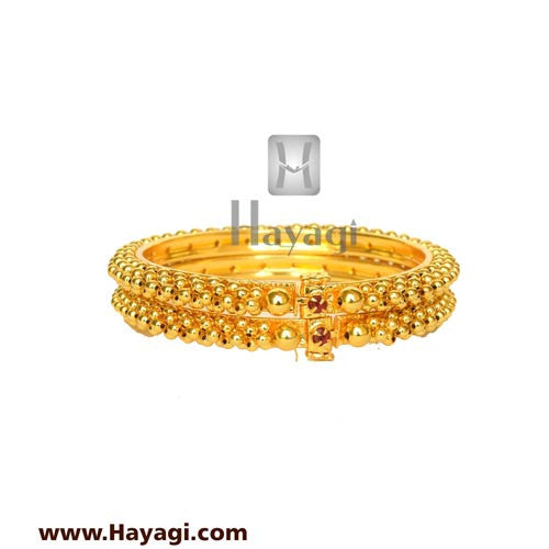 Thushi Bangles Maharashtrian Beads Bangles in Gold-Hayagi - Beeline  - 2