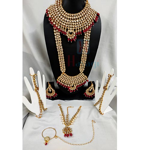 Indian Traditional Heavy Kundan Bridal Jewellery Set