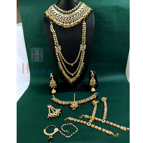 Green Kundan Bridal Jewellery 