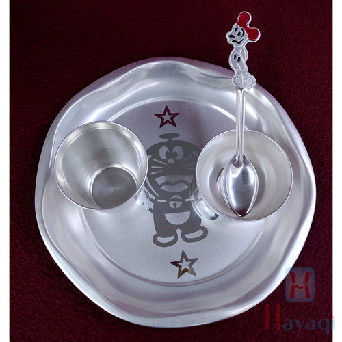 Silver Plated Baby Dinner Set Online, 