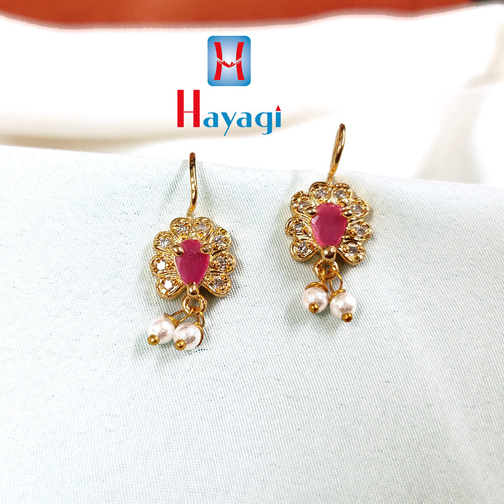 Buy Priyansh Enterprise Handmade Blush Pink Diamond Traditional Ad Earrings  For Parties, Festivals For Women Online at Best Prices in India - JioMart.