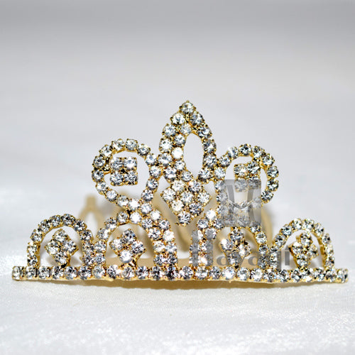 Vintage Rhinestone Crown Tiara Bridal Jewellery
