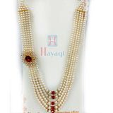 Groom/Dulha Haar Stone Pendant Pearl Necklace