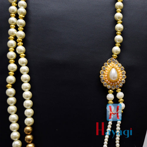 White Pearl Groom/Dulha Haar Mala Necklace