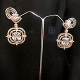 Square Studds Decorated Earrings