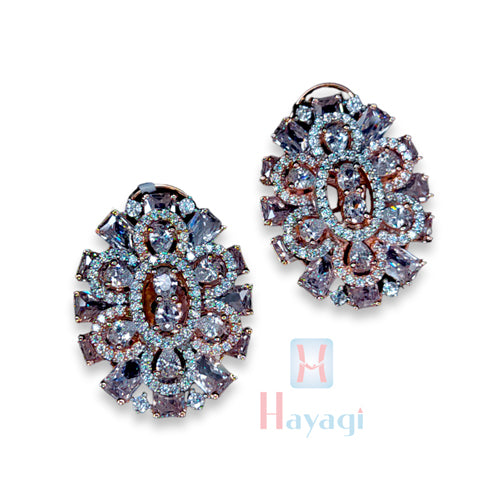Rosegold American Diamond Earrings