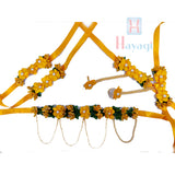 Mango Color Floral Flower Jewelry Set Necklace