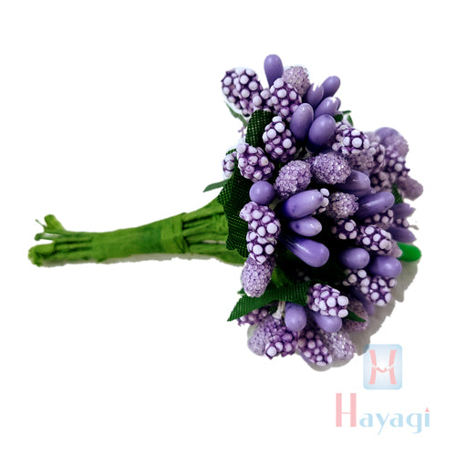 Floral Hair Pin In Violet Color