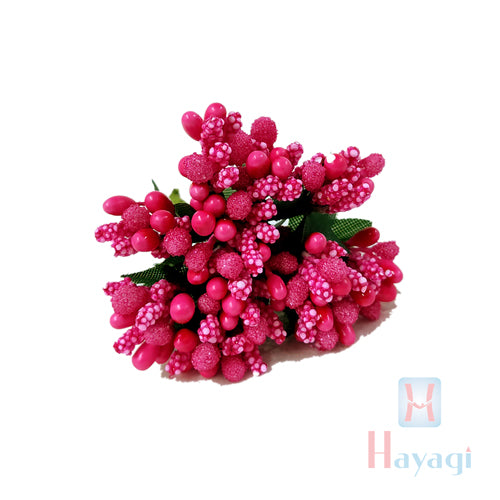 Floral Hair Juda Pin In Pink Color
