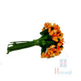Floral Hair Juda Pin Orange Color