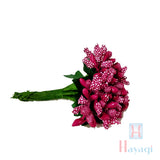 Pink Floral Hair Huda Pin