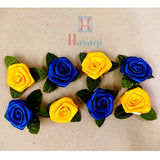 Cloth Flowers With Leaf Artificial Home Decor