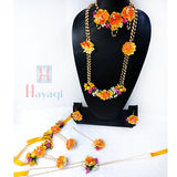Multicolor Flowers Decorated Floral Necklace