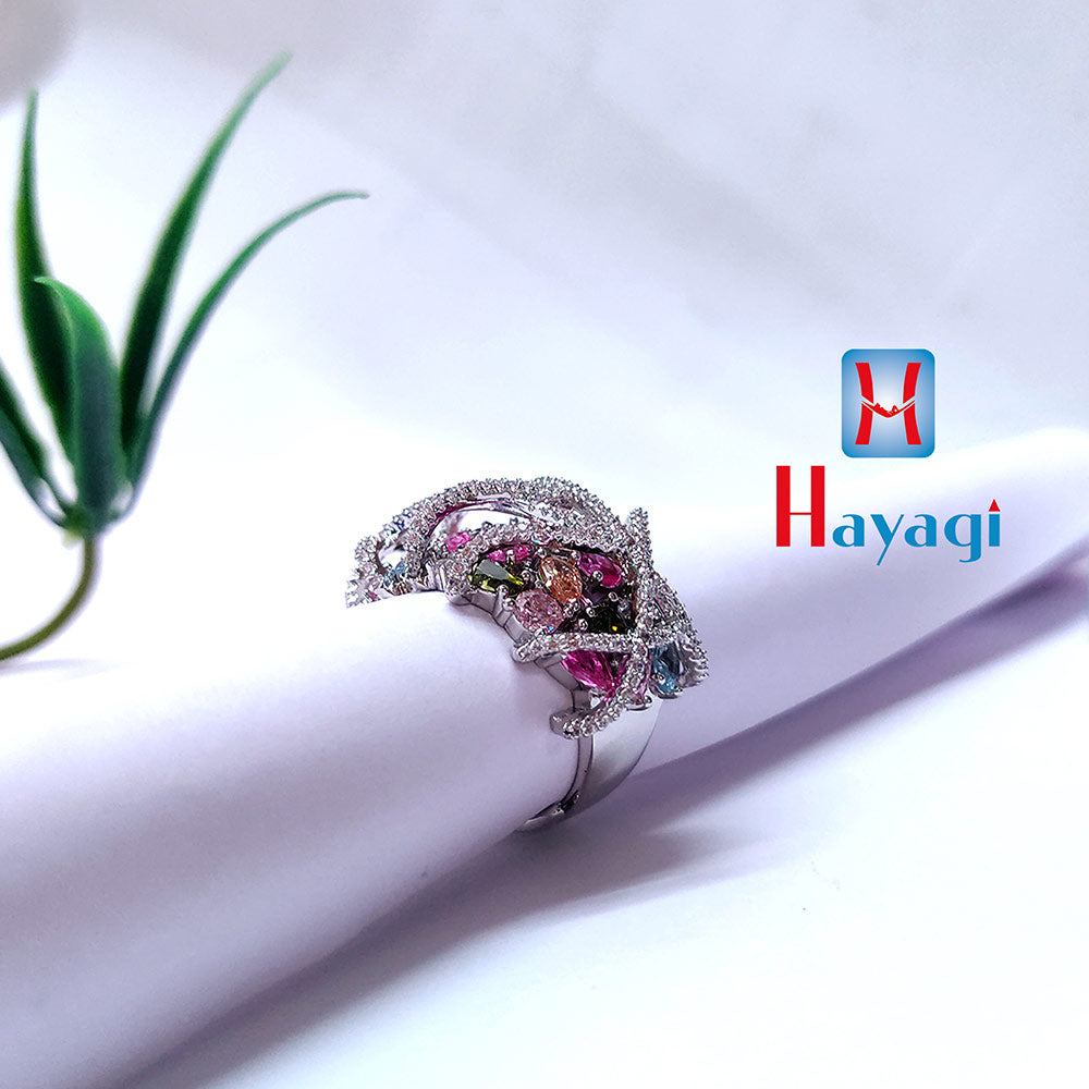 Bridal American Diamond Finger Ring Online 