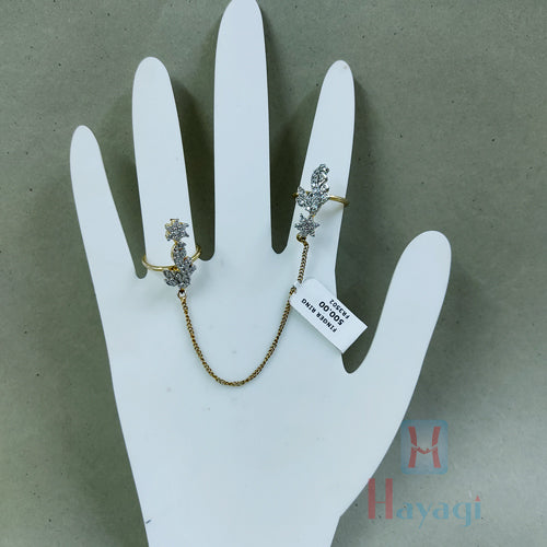 Double Finger Ring Fashionable