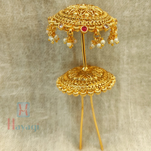 Buy Juda Pin Veni Pin Antique Finish Wedding Bridal Temple Jewelry Indian  Jewelry Hair Accessories Dance Jewelryclassical Dance Online in India - Etsy