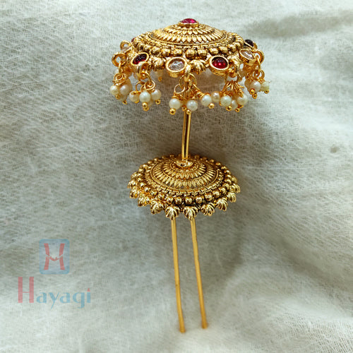 Hair Bun Juda Pin Hair Clip Wedding Hair accessories Bridal Party Wear  Indian | eBay