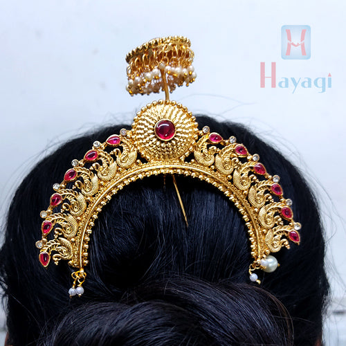 Designer Hair Khopa For Marathi Bridal Hairstyle at best price in Pune |  ID: 2850088862830
