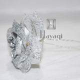 Silver Artificial Flower Wedding Bride Party Decor Online _Hayagi