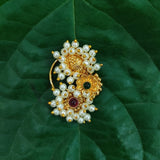 Pearl Nath Flower Decorated