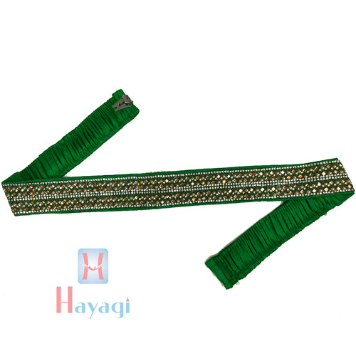 Green Fabric Cloth Waistbelt For Saree – Hayagi