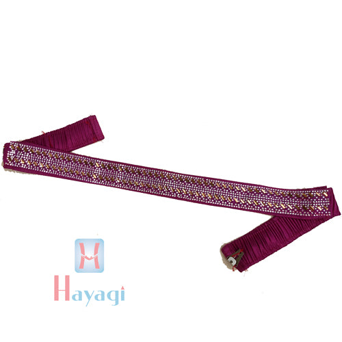 Purple Cloth Belt Kamarpatta