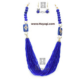 Beads Pearl Royal Blue Fashionable Mala