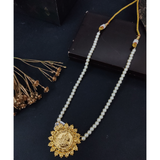 Pearl Haar With Golden Laxmi Pendant Online