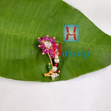 Pink Color Maharashtrian Nath (Non-Pierced) Nathni Nose Ring