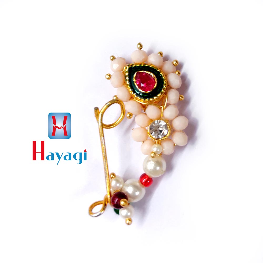 Crystal Studded Nath Non Piercing Online _Hayagi (Pune)